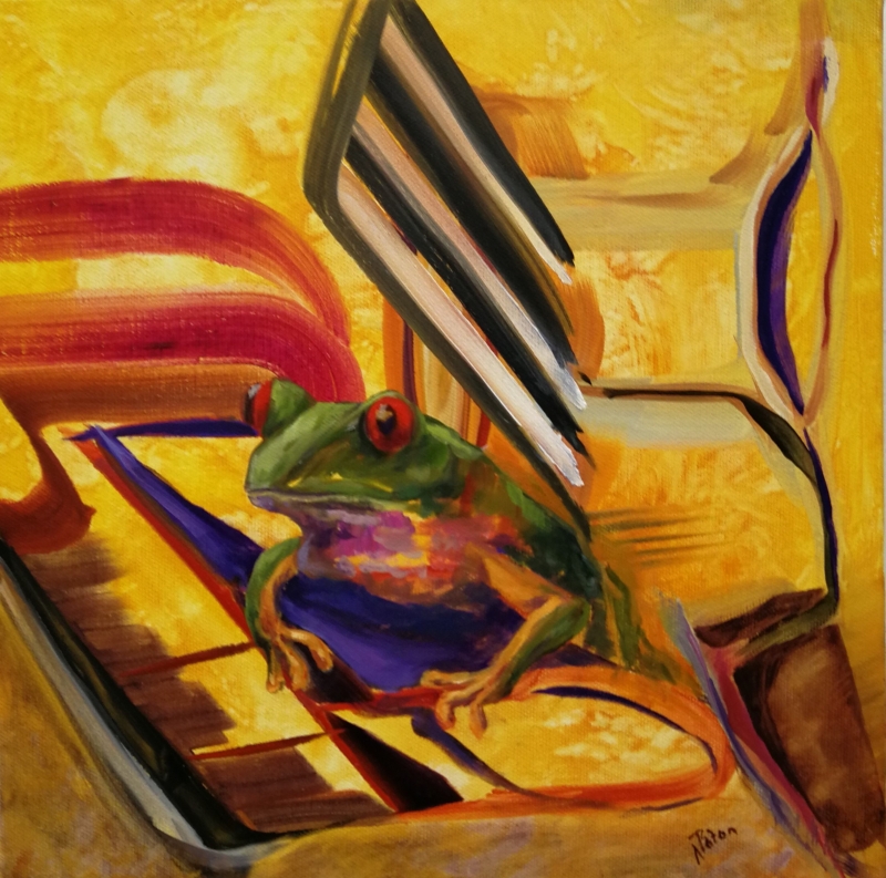 Violet Boundaries by artist Nancy Paton